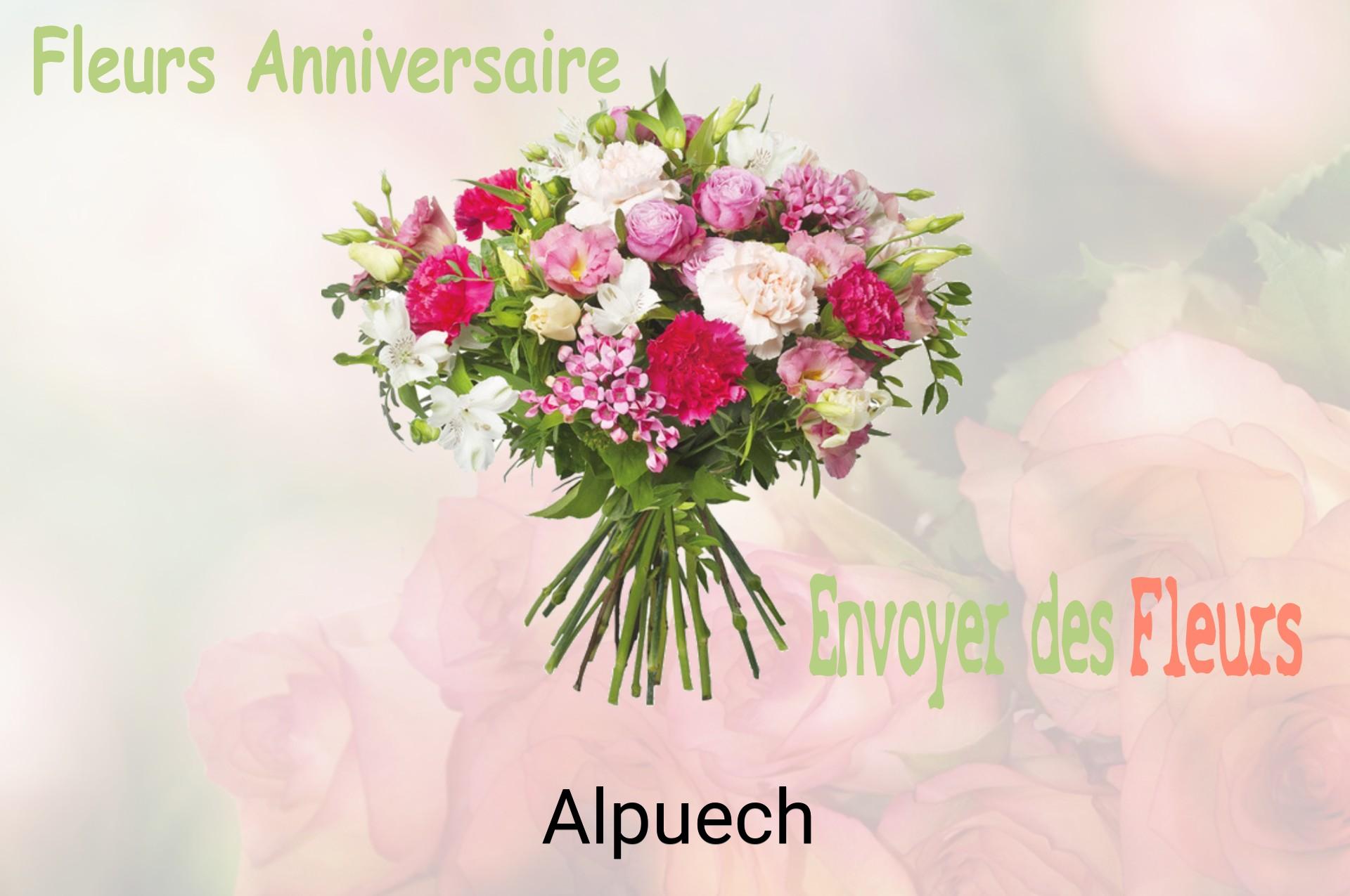 Bouquet de fleurs d’anniversaire livré à Alpuech