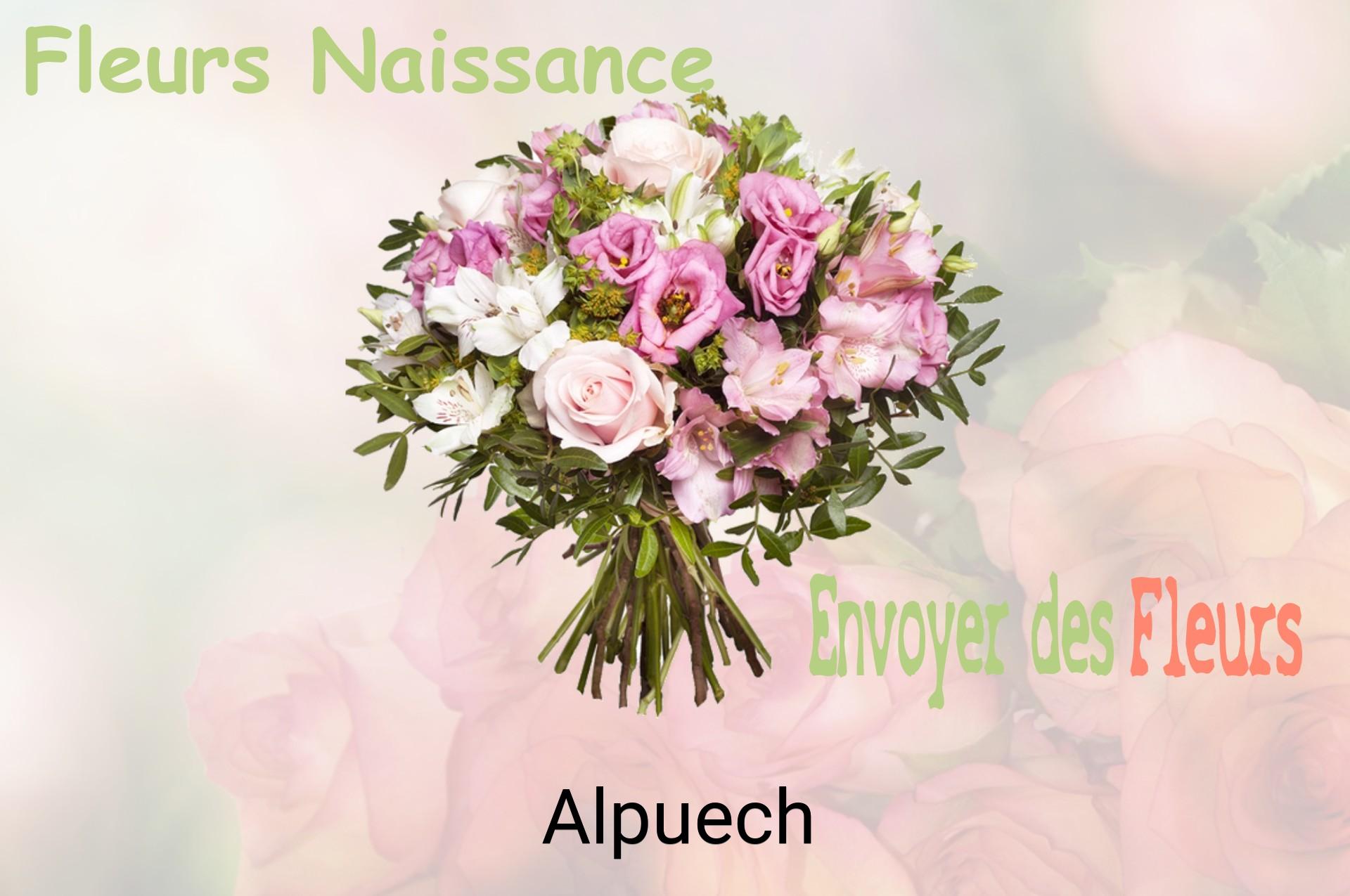 Bouquet de fleurs de naissance livré à Alpuech